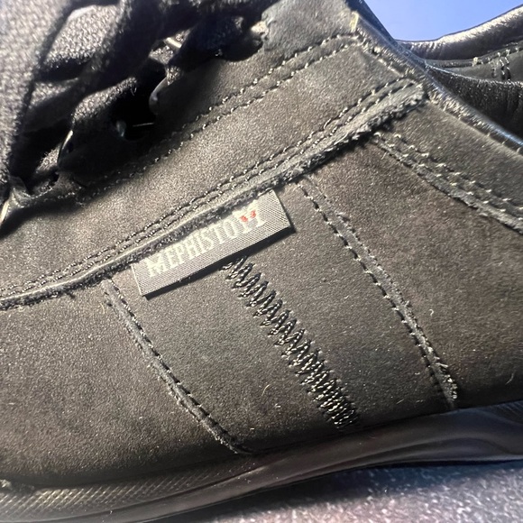 MEPHISTO Shoes Runoff Air Jet System Sneakers Walking Black Suede Women's 6.5 - Picture 3 of 9
